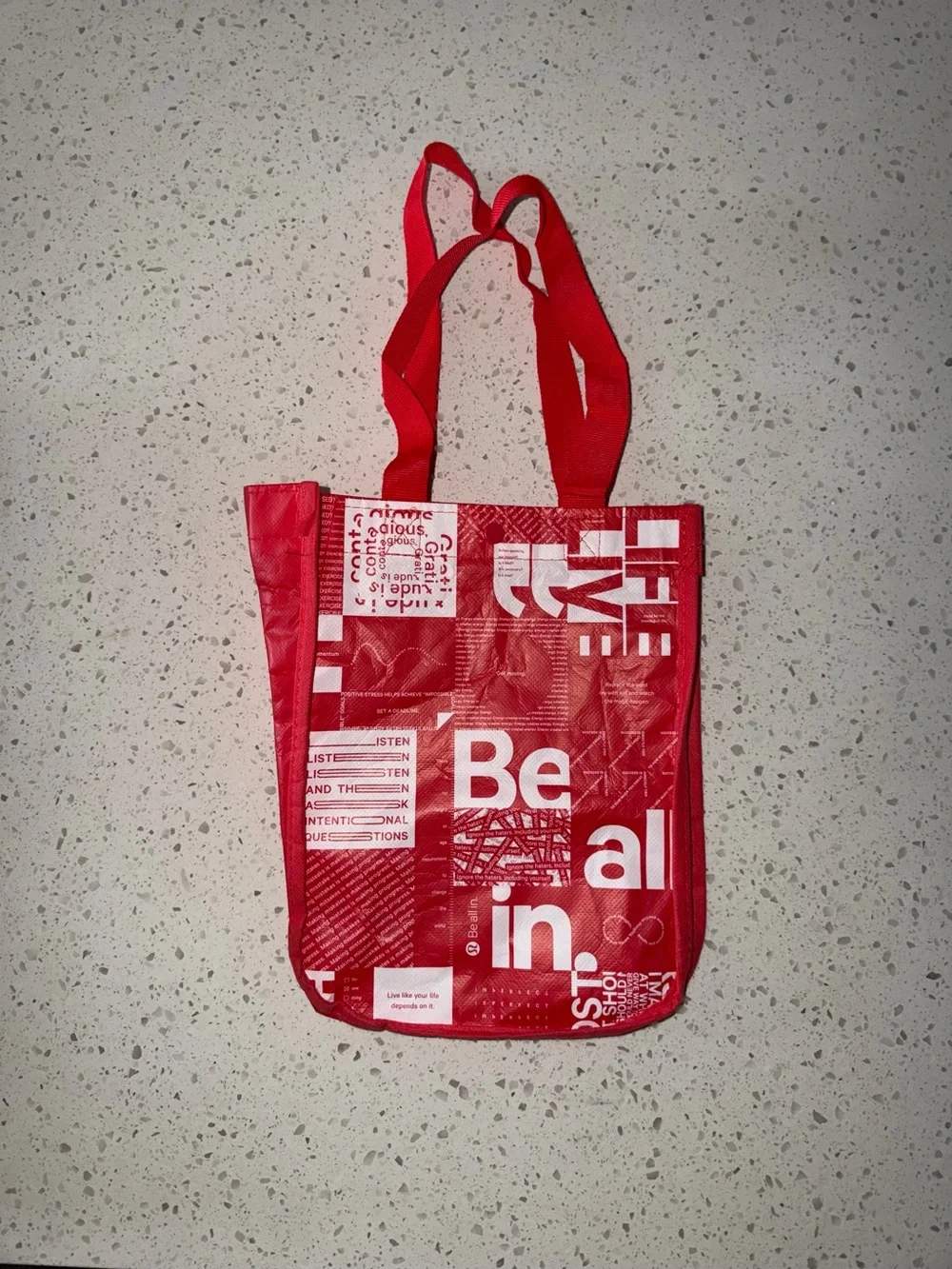 lululemon athletica Red Graphic 'Be All In' Tote